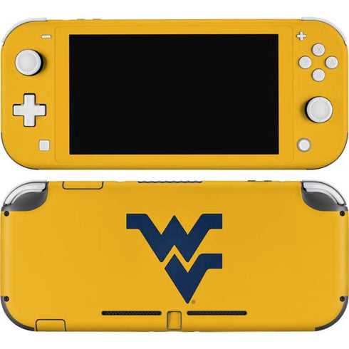 West Virginia University Yellow Background Nintendo Switch Lite Skin